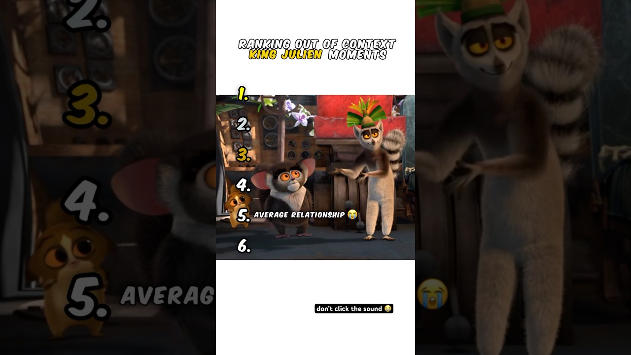 Ranking King Julien Moments 😭
