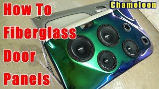 How To Fiberglass Door Panels Step By Step Chameleon Flip Flop Paint PRV AUDIO SPEAKERS Chevy Tahoe