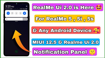 Realme UI 2.0 Notification Panel any Android | Full Details | Colour Chage & Icon Customization