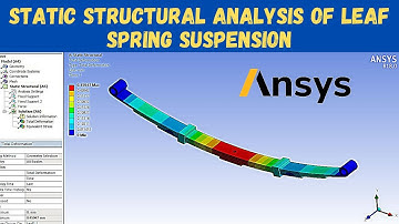 Static structural analysis of leaf spring suspension | Ansys workbench