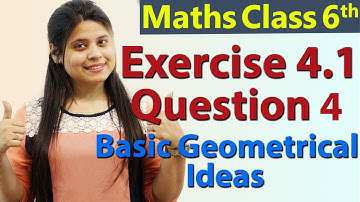 Q 4 - Ex 4.1 - Basic Geometrical Ideas - Chapter 4 - Class 6th NCERT Maths