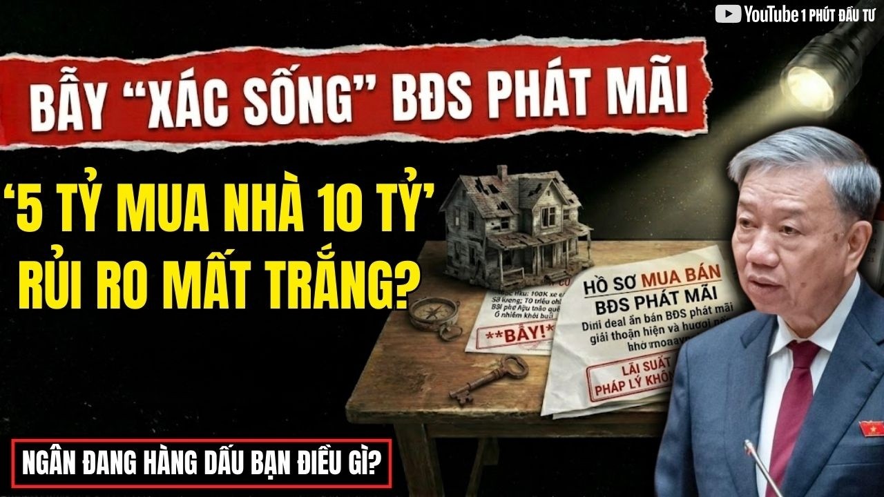 Ngân Hàng Ồ Ạt Xả Hàng Cắt Lỗ: 5 Tỷ Mua Nhà 10 Tỷ Và Sự Thật Tàn Khốc Đằng Sau!