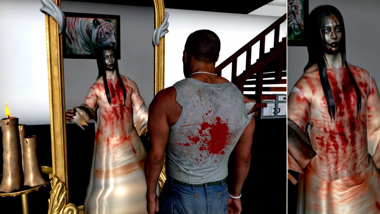 Franklin Play Bloody Mary Horror Game Indian Bikes Driving 3D