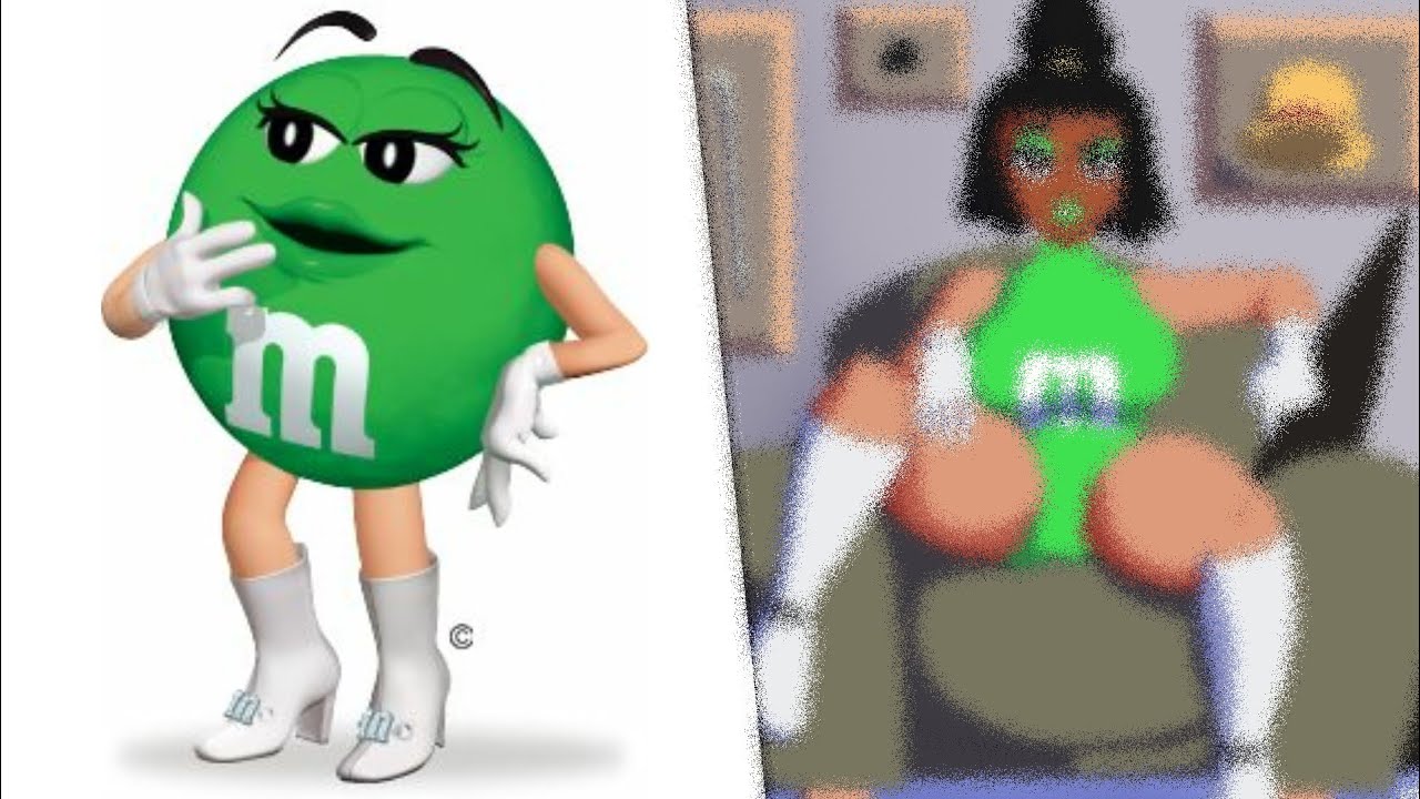 green m&m human