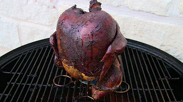 Beer Can Chicken on WSM -- Cook-off with Moonshine