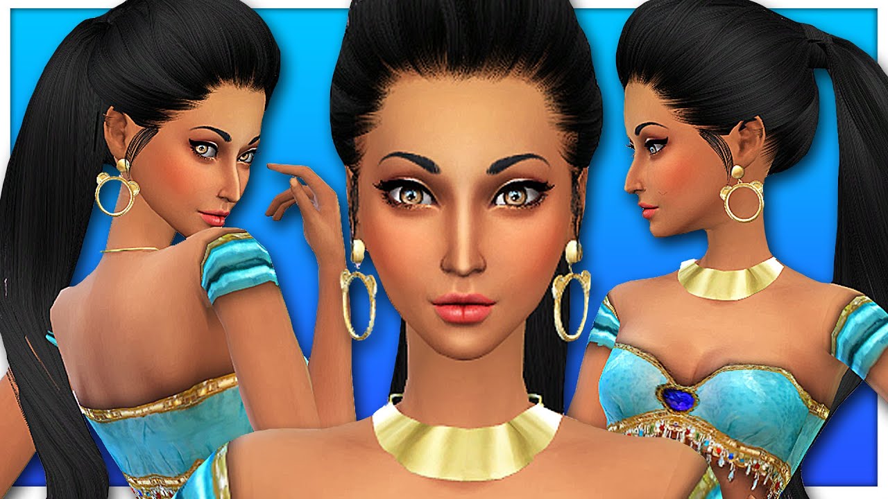 The Sims 4 Create A Sim Jasmine Aladdin Disney Princess Youtube