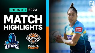 NRLW 2023 | Titans v Wests Tigers | Match Highlights