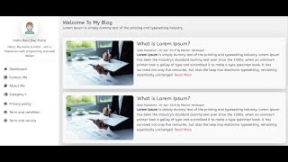 Tutorial Bootstrapstudio - Creating Home Page Blog with sidebar