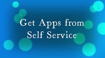 How to install apps from JAMF Self Service App
