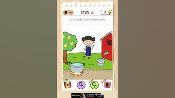 brain test 2 Emily farm level 14 lets make some lemonade.