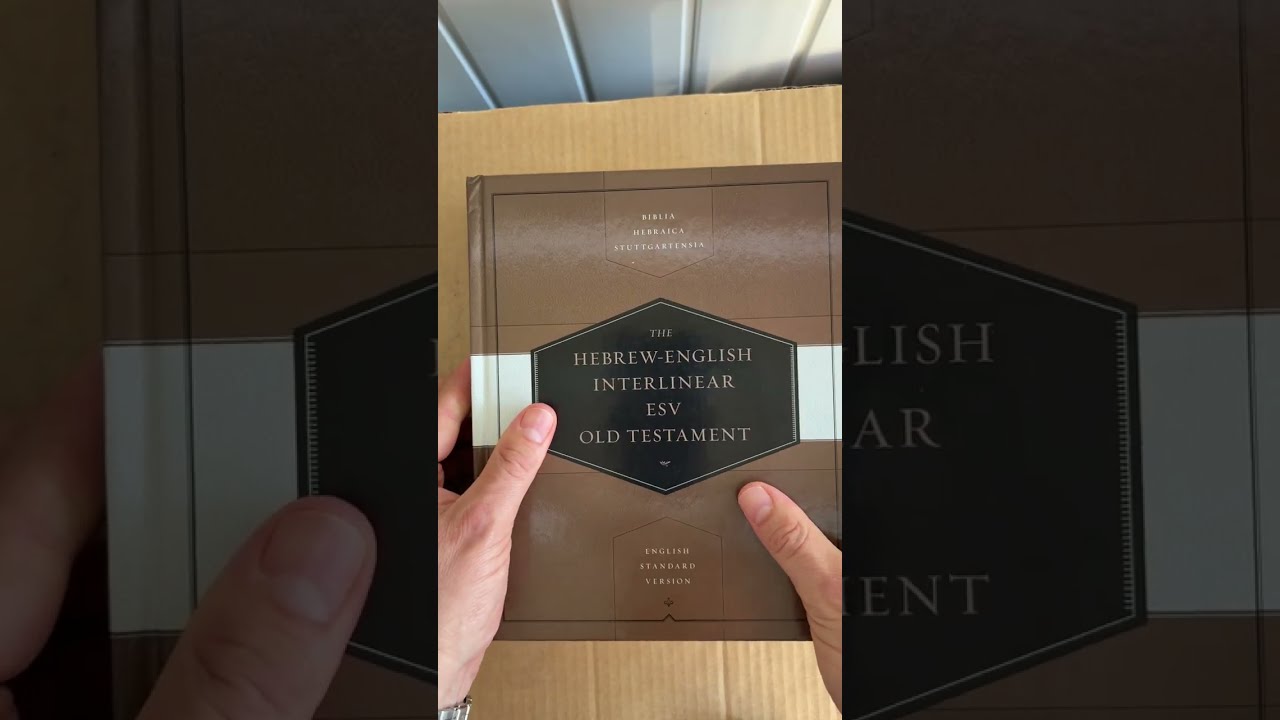 Hebrew English Interlinear Old Testament ESV Review Crossway