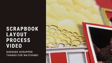 Scrapbook Layout Process Video: Reinventing Stencil Usage//Popcorn