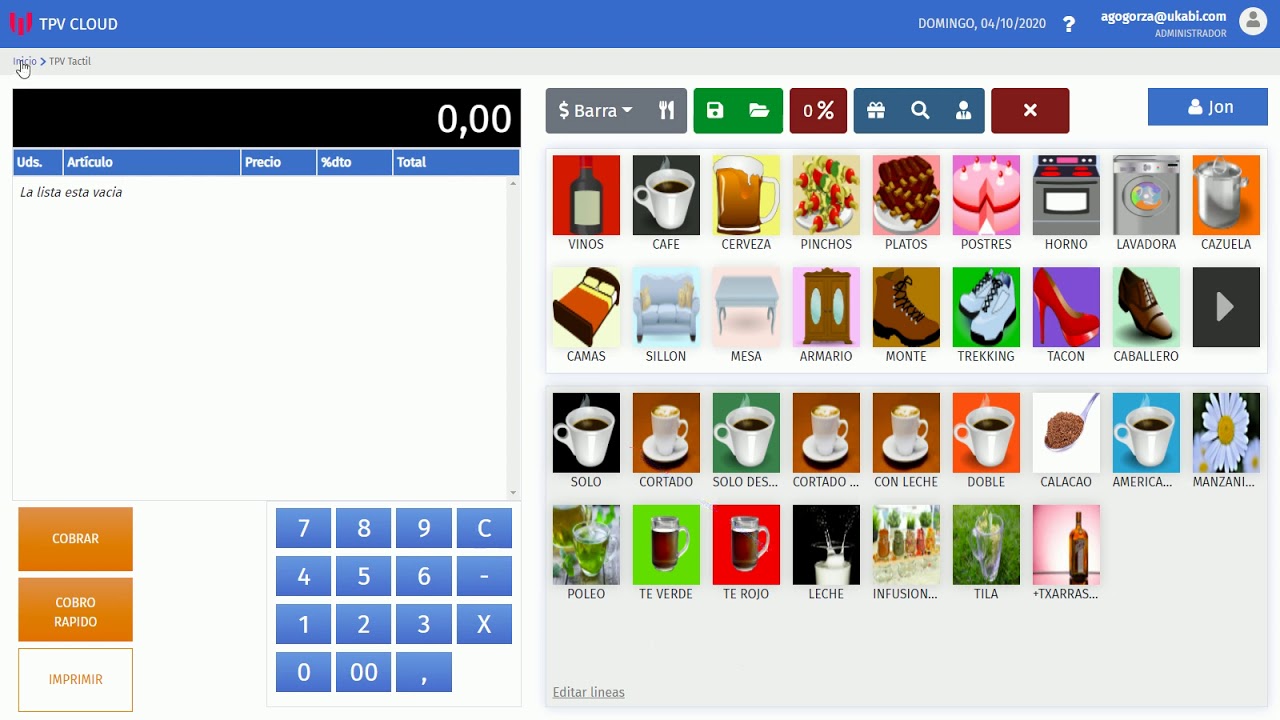 TPV CLOUD - CONFIGURAR GRUPOS