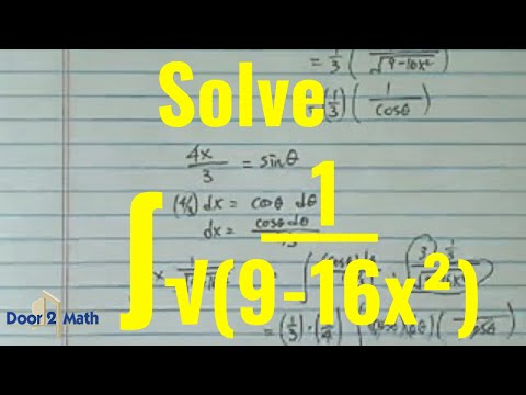 INDEFINITE INTEGRAL EXAMPLE | Solve ∫1/√(9-16x²) | Calculus