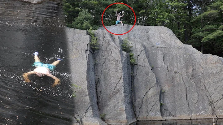 HE JUMPED FROM A 60 FOOT CLIFF!!! *FREAKOUT*