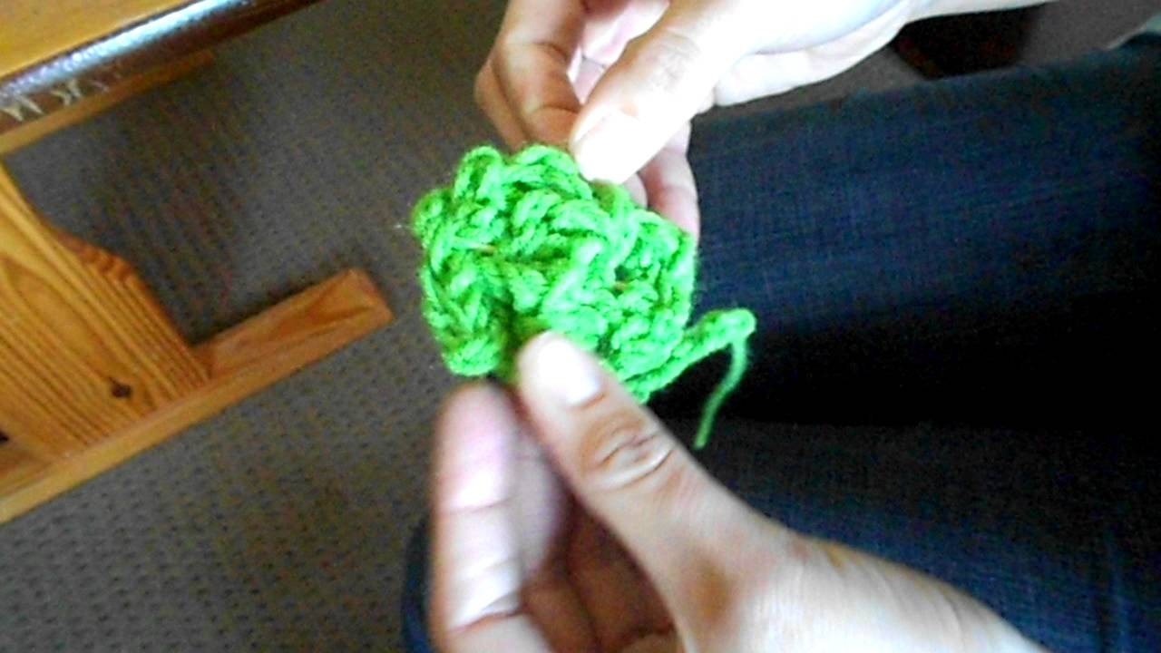 Finger Knit Flower Video 3 YouTube