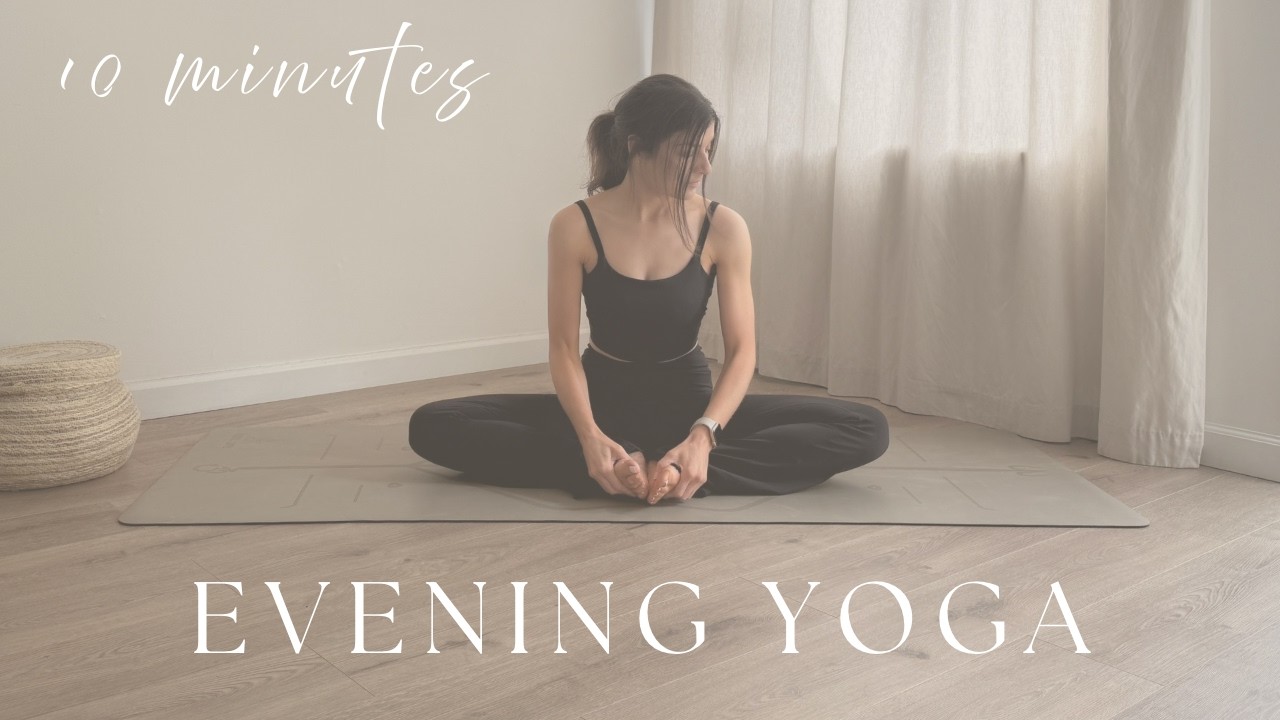 Gentle Evening Yoga Flow | 10 Minutes to Relax, Stretch & Release - YouTube