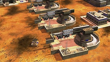 USA Experimental + 4 Aegis Rail Cannon vs GLA Cobra Cell - C&C Generals Condition Zero