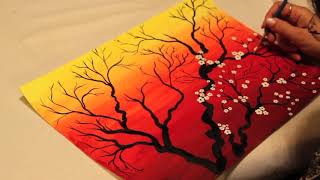 watercolor painting cherry blossom blossoms tutorial getdrawings paintingvalley