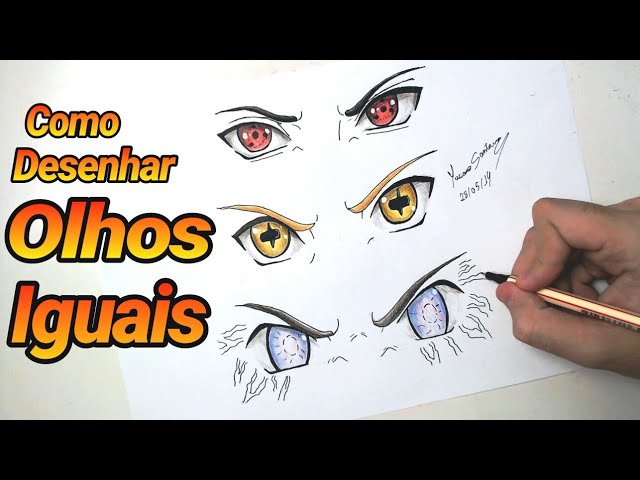 HOW TO DRAW ANIMAL EYES NARUTO - STEP BY STEP #NARUTO #ARTEECIABRASIL 