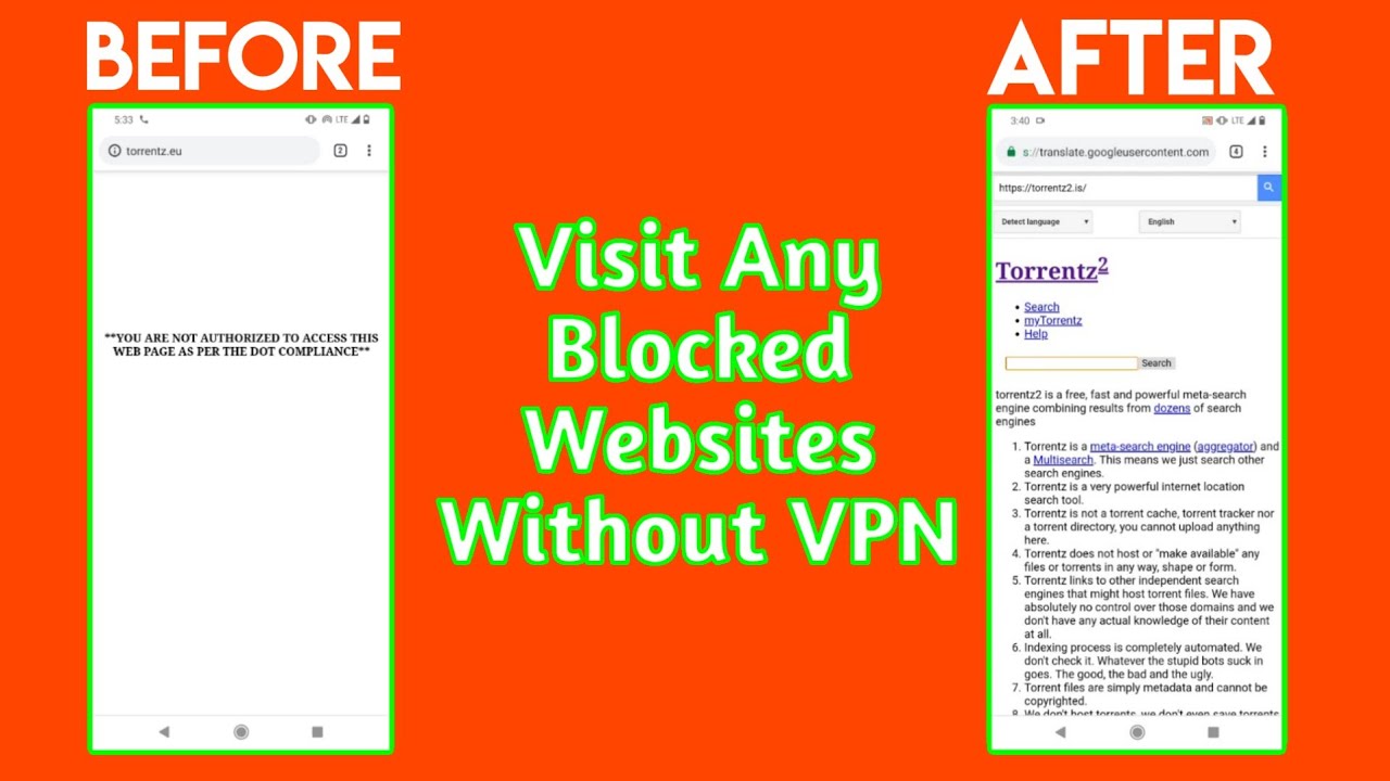 how to visit blocked sites without vpn