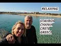 relaxing walk in the morning at Stavros beach , Chania , Crete , GREECE  #2021