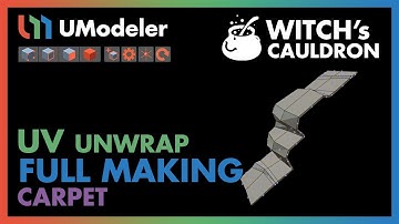 3D Modeling in Unity - Full Making Video of unwrapping Carpet in the Witch