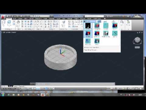 Tutorial Membuat Gambar Jam 3d Menggunakan Autocad 2013 Youtube Desain