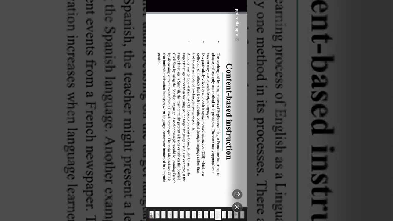 Content based instruction