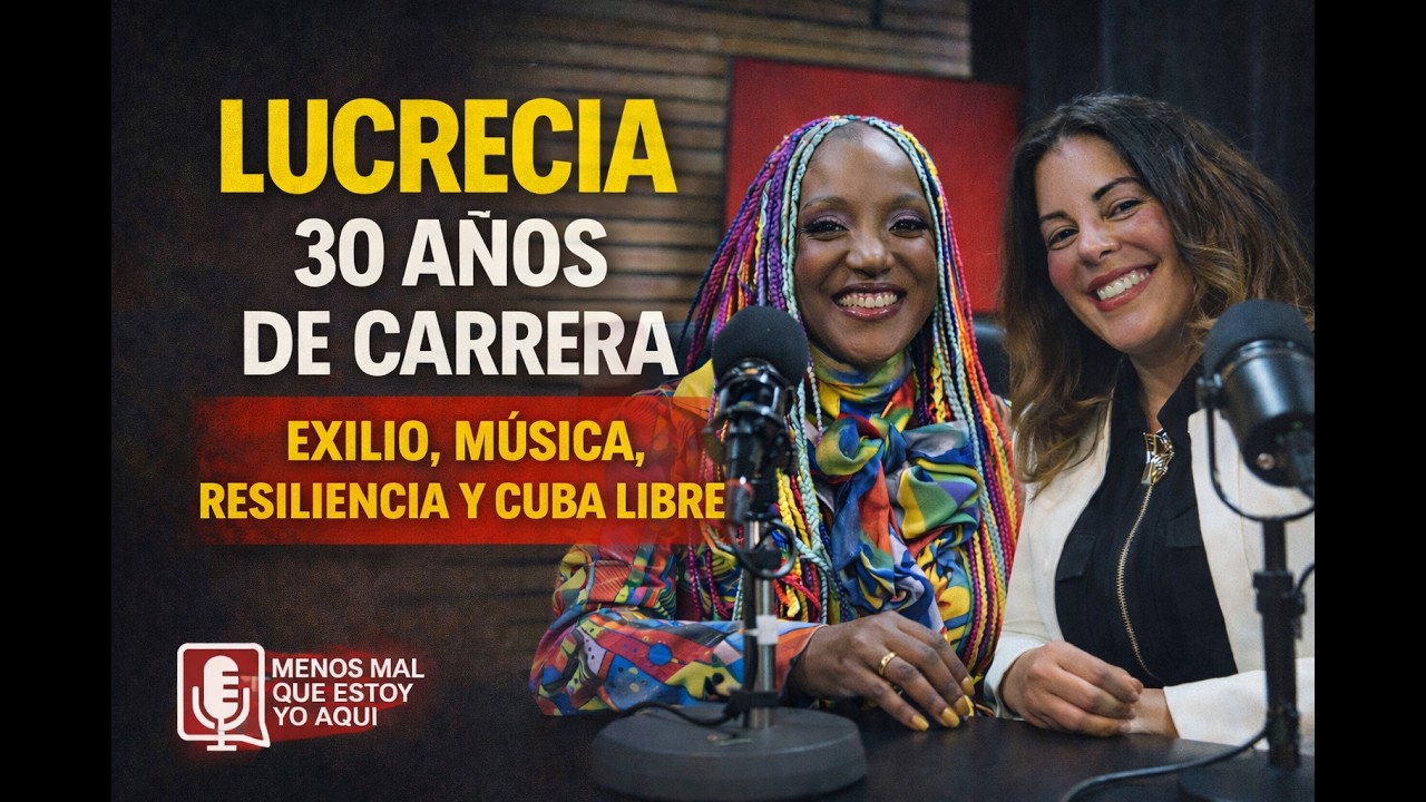 Cover of Podcast episode with iconic artist Lucrecia produced in Barcelona