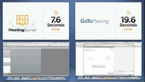 Meeting Burner vs. GoToMeeting, WebEx, AdobeConnect