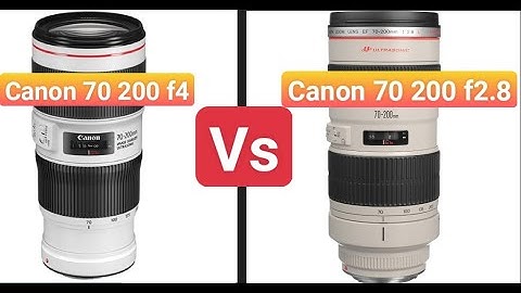 So sánh ống kính 70-200 và 70-200 ii