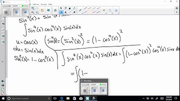 odd powers of sine and cosine