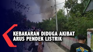 7 Rumah Warga Ludes Terbakar Kebakaran Diduga Akibat Arus Pendek Listrik