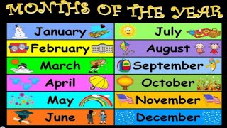 Months of the year || Song 3D Animation Preschool || Nursery rhymes for children and English to Hind