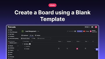 Create a Board using a Blank Template