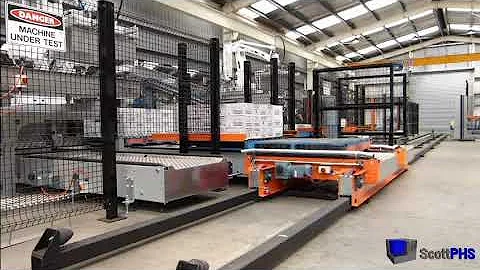 107 Robotic Palletiser with Dual Zone Head and Pallet Shuttle by www.phsinnovate.com