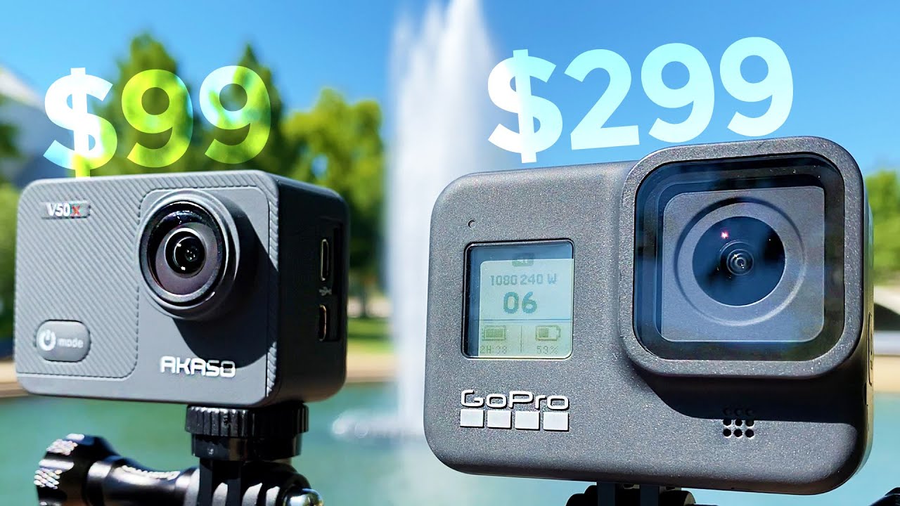 $99 Akaso V50X vs $299 GoPro8! - YouTube