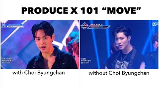 Produce X 101 Move With And Without Choi Byungchan