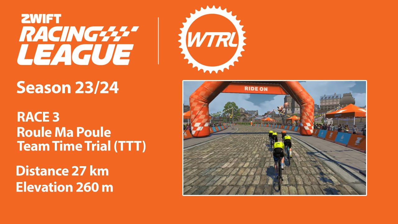 Zwift Racing League 23/24 | EMEAE East C1 | Race 3 | Roule Ma Poule ...