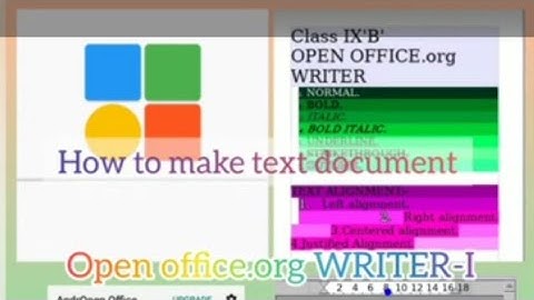 Class9 computer applications chapter 7 open office.org writer part I | text styles and Attributes