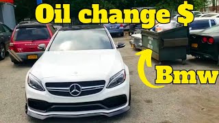 C63s amg serpentine /oil change