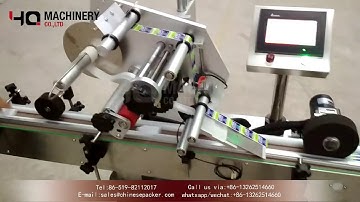 flat surface labeling machine for glue bottle|YQ machinery sticker top label applicator