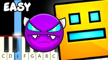 5 Geometry Dash Tunes - Slow and Easy Piano Tutorial