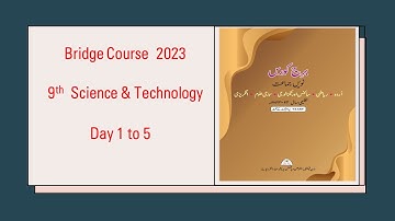 9th Science & Technology  Day (1 to 5) #सेतू अभ्यास #Bridge Course 2023 #iUrdu medium