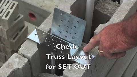 Roof Truss Tie down to Concrete Masonry