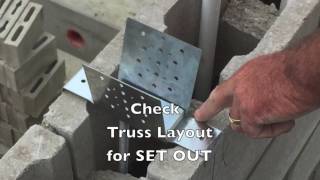 Roof Truss Tie down to Concrete Masonry