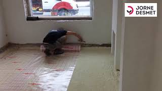 Serie Vloerverwarming Plaatsen. Deel 2 Rasterfolie Plaatsen.