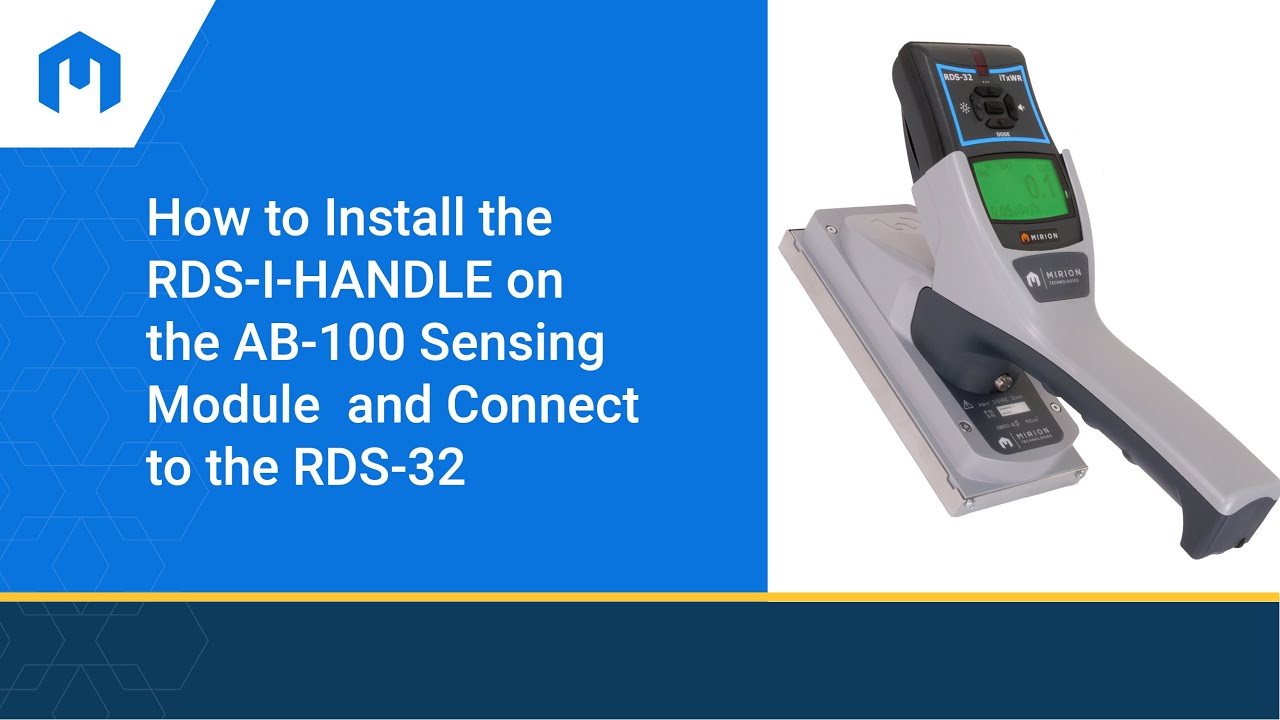 How to Install the RDS-I-HANDLE on the AB-100 Sensing Module and Connect to the RDS-32