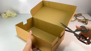Don't Throw Away Shoe Boxes! See WHAT You Can Make Them!! Recycling ideas🤩
